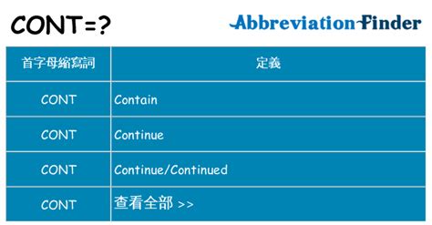 cont 意思